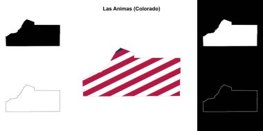 Las Animas County (Colorado) ana hat haritası seti