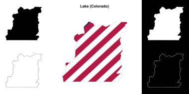 Lake County (Colorado) ana hat haritası seti