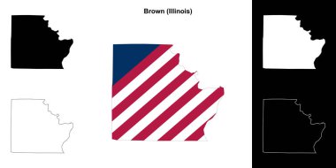 Brown County (Illinois) ana hat haritası seti