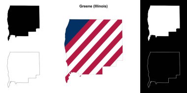 Greene County (Illinois) ana hat haritası seti