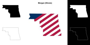 Morgan County (Illinois) ana hat haritası seti