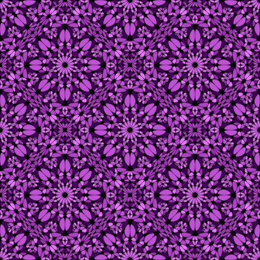 Soyut geometrik çiçek desenli arkaplan - vektör grafik tasarımı