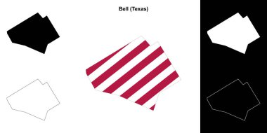 Bell County (Texas) ana hat haritası seti