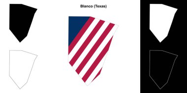Blanco County (Texas) ana hat haritası seti