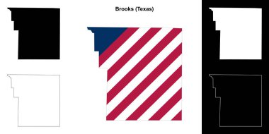 Brooks County (Texas) ana hat haritası seti