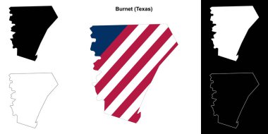 Burnet County (Texas) ana hat haritası seti