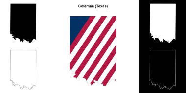 Coleman County (Texas) ana hat haritası seti