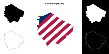 Fort Bend County (Texas) ana hat haritası seti