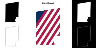 Hunt County (Texas) ana hat haritası belirlendi