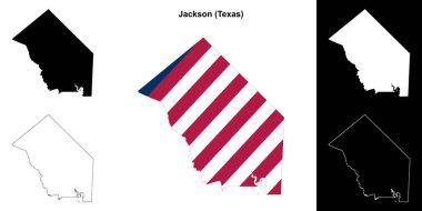 Jackson County (Texas) ana hat haritası seti