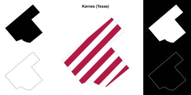 Karnes İlçesi (Texas) ana hat haritası belirlendi