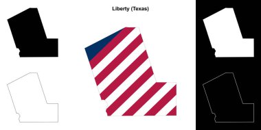 Liberty County (Texas) ana hat haritası belirlendi