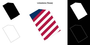 Limestone İlçesi (Texas) ana hat haritası belirlendi