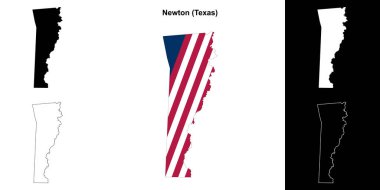 Newton County (Texas) ana hat haritası seti