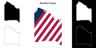 Red River County (Texas) ana hat haritası belirlendi