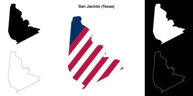 San Jacinto İlçesi (Texas) ana hat haritası belirlendi