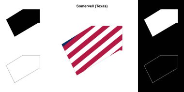 Somervell County (Texas) ana hat haritası seti