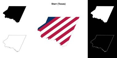 Starr County (Texas) ana hat haritası seti
