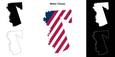 Waller County (Texas) ana hat haritası seti