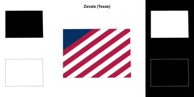 Zavala İlçesi (Texas) ana hat haritası belirlendi