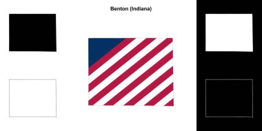 Benton County (Indiana) ana hat haritası seti