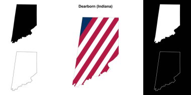 Dearborn County (Indiana) ana hat haritası seti