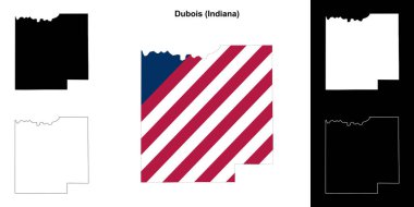 Dubois County (Indiana) ana hat haritası seti