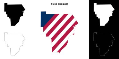 Floyd County (Indiana) ana hat haritası seti