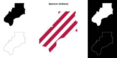 Spencer County (Indiana) ana hat haritası seti