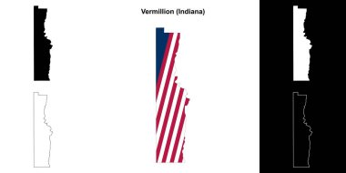 Vermillion County (Indiana) ana hat haritası seti