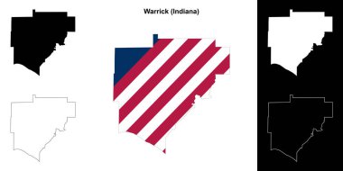 Warrick County (Indiana) ana hat haritası seti