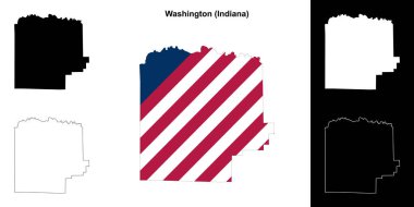 Washington County (Indiana) ana hat haritası seti