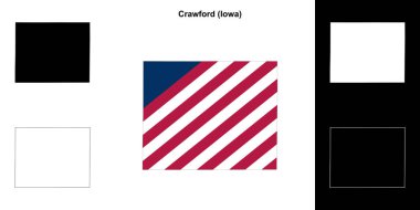 Crawford County (Iowa) ana hat haritası seti