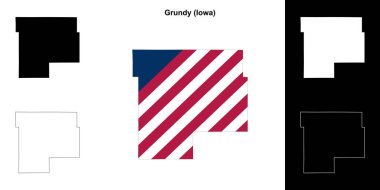 Grundy County (Iowa) ana hat haritası seti