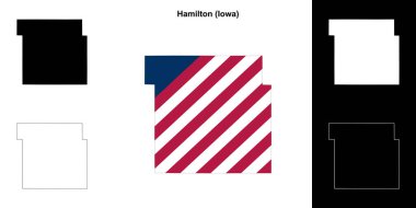Hamilton County (Iowa) ana hat haritası seti