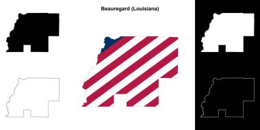 Beauregard Parish (Louisiana) ana hat haritası ayarlandı