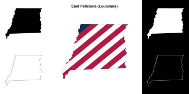 Doğu Feliciana Bölgesi (Louisiana) ana hat haritası ayarlandı