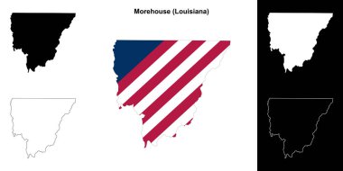 Morehouse Parish (Louisiana) ana hat haritası seti