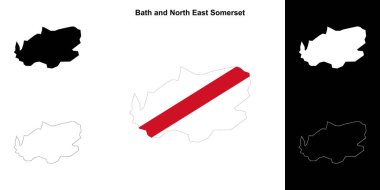 Banyo ve Kuzey Doğu Somerset boş ana hat haritası ayarlandı
