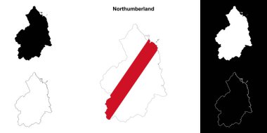 Northumberland boş ana hat haritası seti