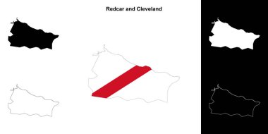 Redcar ve Cleveland boş ana hat haritası ayarlandı
