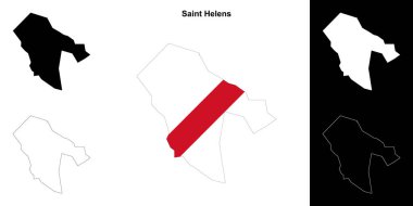 Saint Helens boş ana hat haritası seti
