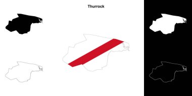 Thurrock boş çizgi haritası ayarlandı