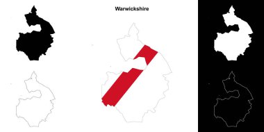 Warwickshire boş ana hat haritası ayarlandı