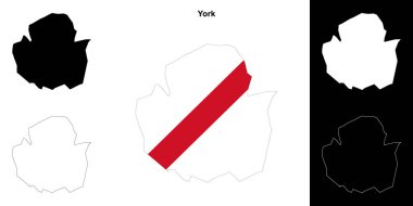 York boş çizgi haritası ayarlandı