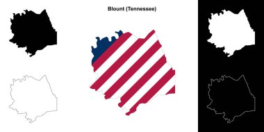 Blount County (Tennessee) ana hat haritası seti