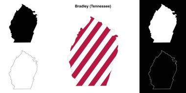 Bradley County (Tennessee) ana hat haritası seti