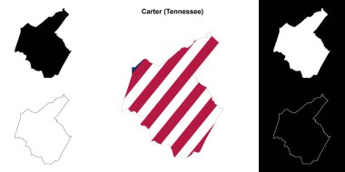 Carter County (Tennessee) ana hat haritası seti