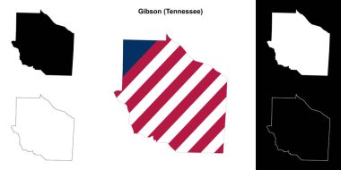 Gibson County (Tennessee) ana hat haritası seti