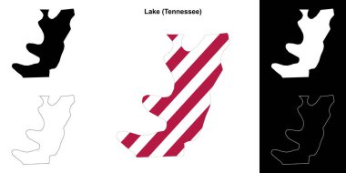 Lake County (Tennessee) ana hat haritası seti